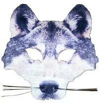 Tier maske wolf erwachsene - maske,