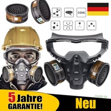 6800 Vollmaske Atemschutzmaske mit Aktivkohlefilter-Vollgesichtsmaske Gasmaske