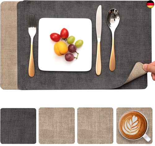 Tischsets abwaschbar leder und - abwaschbar,