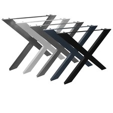 Tischkufen X Form, Tischbeine X Form, Tischuntergestell, Loft Industrie NEU