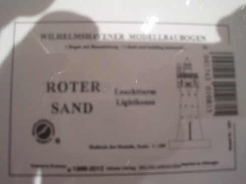 Leuchtturm roter sand - roter, 1:250