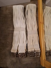 Sattelgurt Schnurgurt, Weiß 100cm