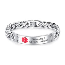 Massiv ID Medizin ARMBAND mit
