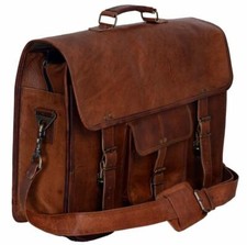 Vintage Leder Freizeit Messenger Satchel Aktentasche Laptop Handtasche für