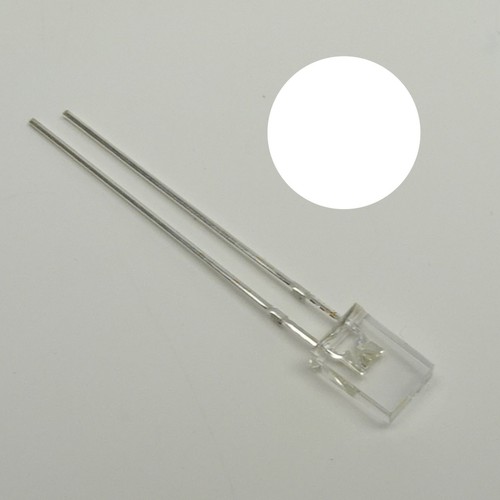 Led rechteckig weiß - weiß, klar