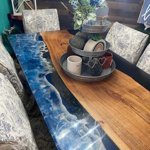 Blue epoxidharz ocean wave - epoxidharz,