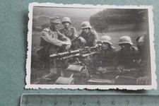 Foto Photo IC WW2 Wehrmacht Lehrgang Artillerie MG Maschinengewehr Zielfernrohr