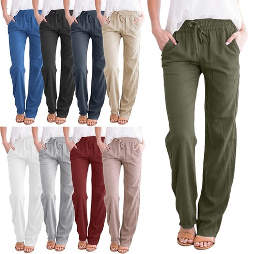 Sommer damen leinen weitem - leinen,