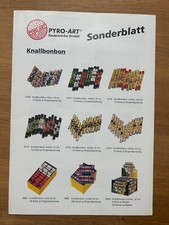 Pyro-Art Feuerwerk Prospekt Flyer "Sonderblatt" ca. 2002 WECO Rarität