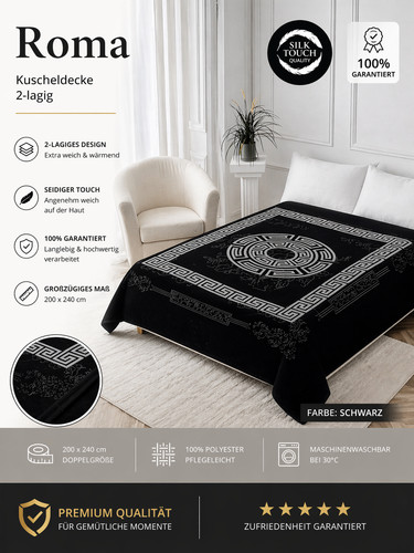Kuscheldecke 200x240 xxl - kuscheldecke,