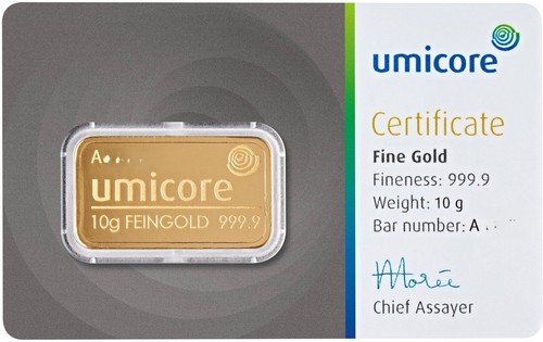 Umicore gramm goldbarren - umicore,