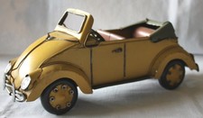 VW ® Käfer 1300 Cabriolet offen Unikat Blechauto Blechmodell 1:18 gelb OLDTIMER