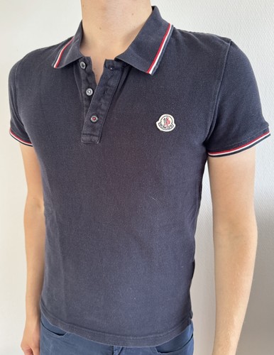 Moncler polohemd dunkelblau - moncler,