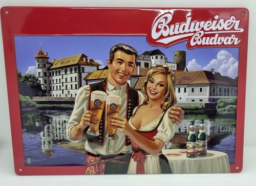 Retro blechschild budweiser - ",