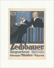 Max Zechbauer Zigarren München Importeur Werbung Kunstdruck Plakatwelt 330