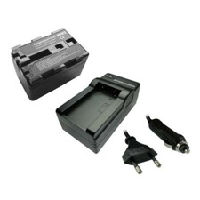 Set: Akku 3,2Ah + Ladestation für Sony DCR-PC110 DCR-PC115 DCR-PC120E DCR-PC330