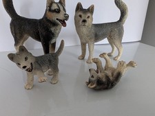Schleich Husky Familie Hunde
