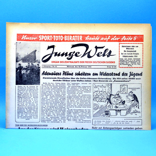 Junge welt 1954 - junge, 24.02.1954