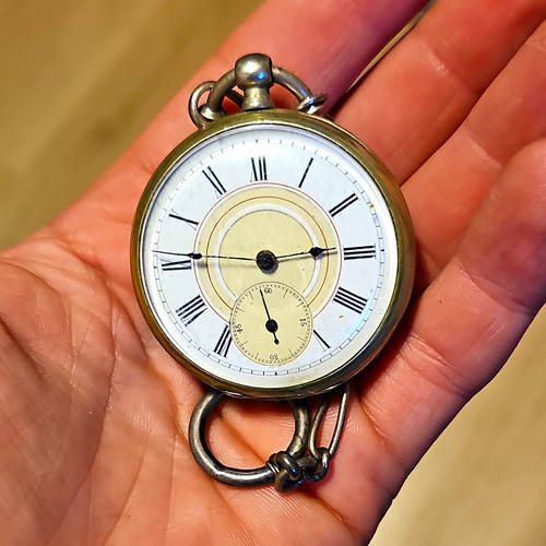 Silber taschenuhr mechanisch - silber,