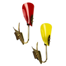 Altes Wand Lampen Paar Messing