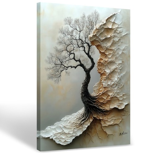 Leinwand bild landschaft baum - leinwand,