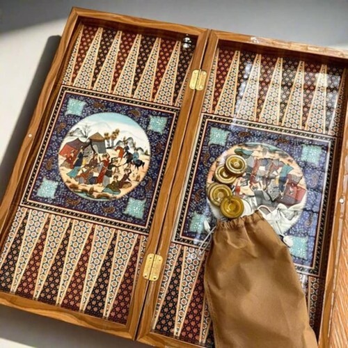Backgammon set handarbeit - set,