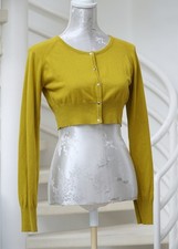 senffarbenes Bolero Jäckchen Jacke H&M Feinstrick weich Gr. 40