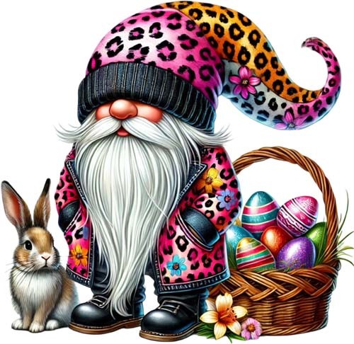 Farbe ostern leopard wichtel - ostern,
