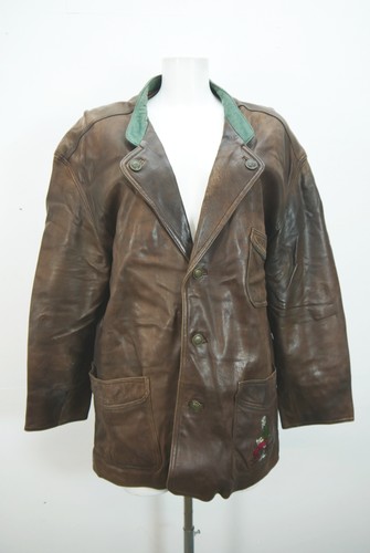Montes stickerei lederjacke - montes,