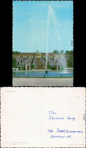 Ansichtskarte potsdam schloss - ansichtskarte,