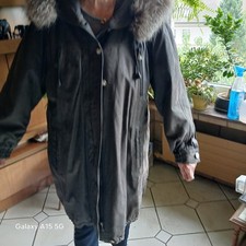 Damen Wildleder-Mantel L=85cm