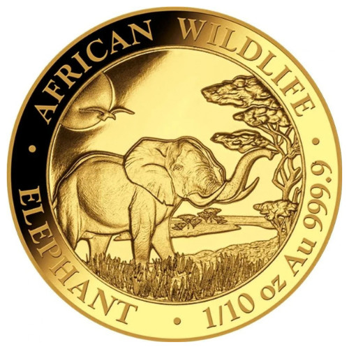 Goldmünze somalia elefant - somalia,