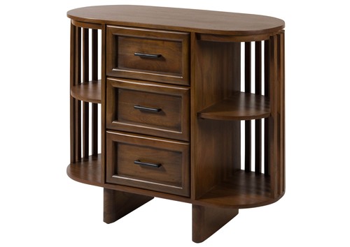 Kommode akazie 90x40x80 natur - akazie,