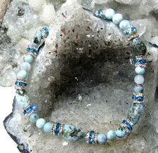 LARIMAR Edelstein-Armband
