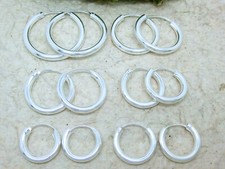 Schlichte Creolen 2 St. 925