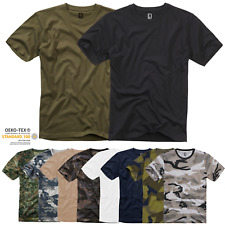 Brandit Herren T-Shirt Rundhals Freizeit Outdoor Army Männer Shirt Baumwolle Neu