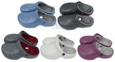 Geschlossene Clogs Herren Damen Gr. 36-45 gefüttert Schlappen Latschen Garten
