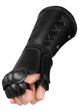 Panzerhandschuh aus leder - aus,
