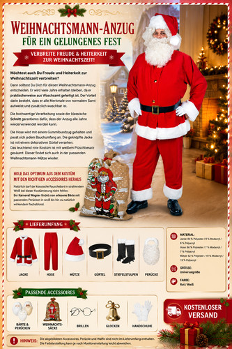 Nikolausanzug aus waschsamt - nikolausanzug,