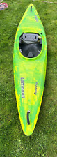 Einer Kajak gebraucht,Lettmann Rapid Fire in grün gelb, Mit Spritzdecke