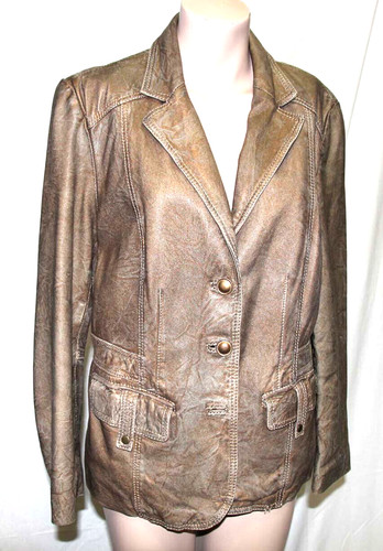Bonita lederjacke gold bronze - gold,
