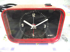 60er 70er  Wecker Elektrowecker ROT Alarm Panton Vintage Space Age shabby chic
