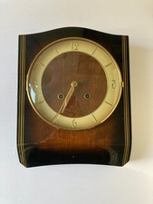 URGOS Wanduhr 1950er , mechanische Wanduhr – Hochglanz – Mid Century – Vintage