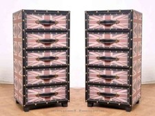 VINTAGE! 2 Schrankkoffer / Schubladen Kommode / Nachtschränke / Wardrobe Trunk /