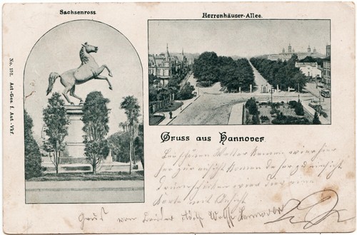Hannover 1899 lithographie - hannover,