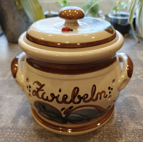 Zwiebeltopf heyde keramik aus - zwiebeltopf,