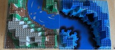 2 x LEGO 3D Bauplatte 32x32 6024 (1x Canyon 1x Unterwasser)