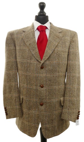 Harris tweed herren sakko - tweed,