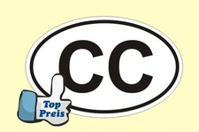 Autoaufkleber CC Pkw Kfz