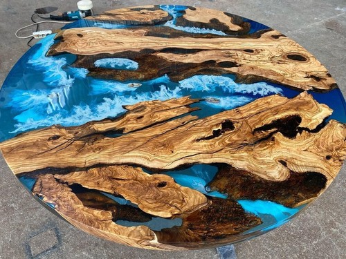 Blue ocean wave - blue,
